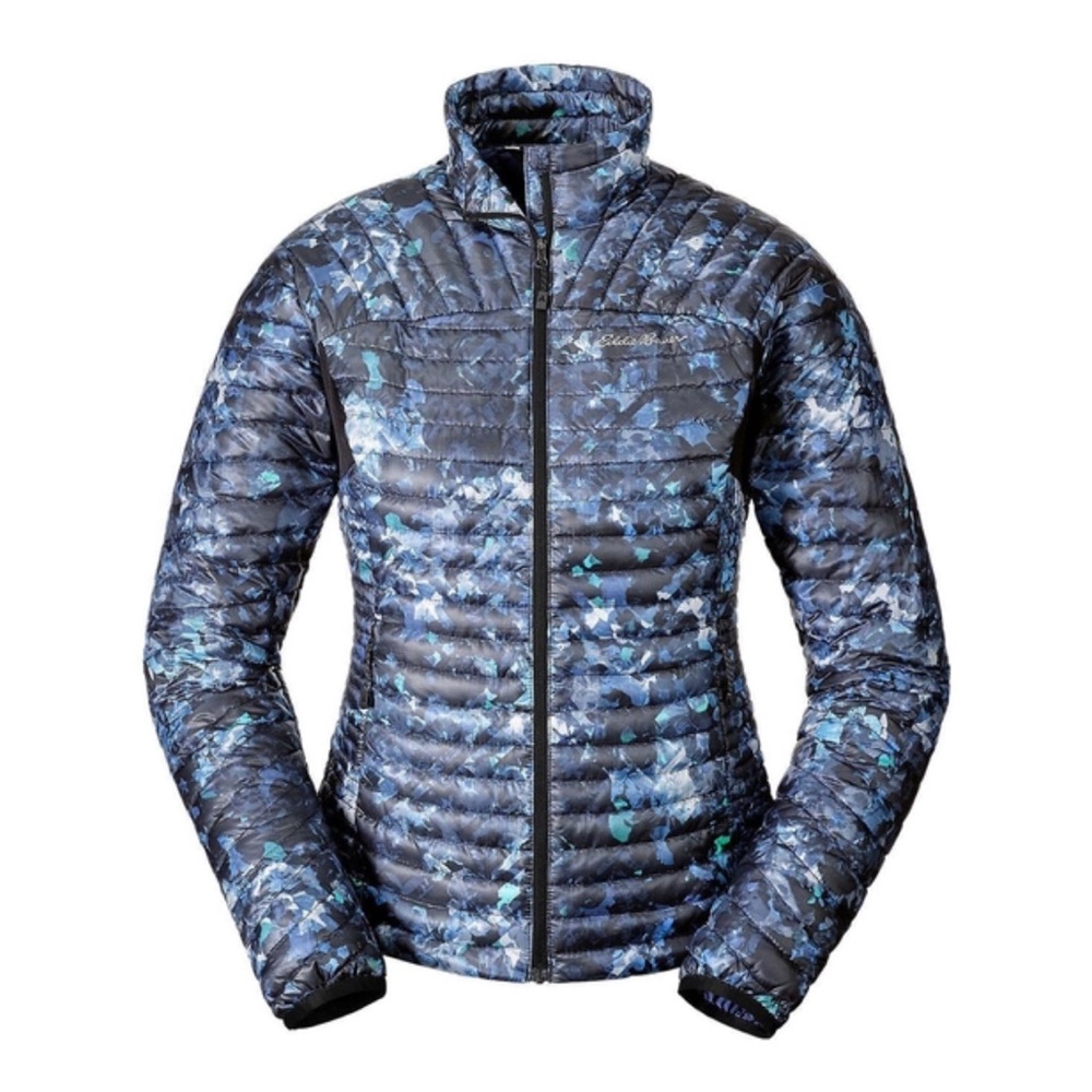 Eddie Bauer Women's Microtherm Stormdown Down Puffer Jacket Small Tall